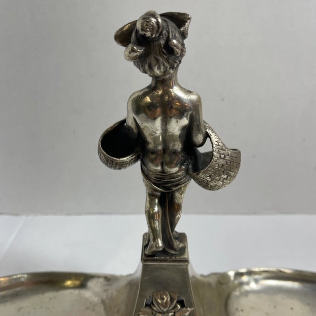 1920s German Wmf Art Nouveau Silverplate Card Tray For Sale - Image 9 of 12