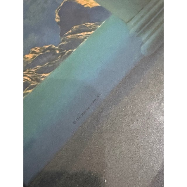 1920s Maxfield Parrish “Daybreak” Original House of Art n.y. Print in Original Ornate Frame For Sale - Image 4 of 11