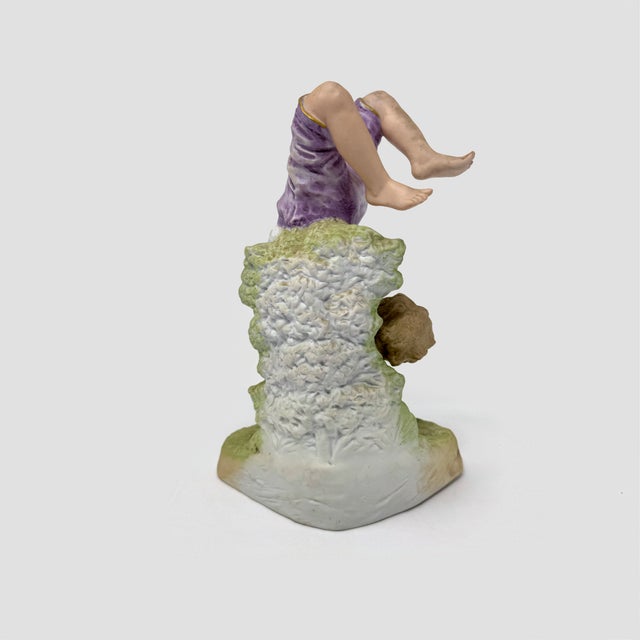 Antique Geman Bisque Gebruder Heubach Figurine - Acrobat Boy Handstand - 8.5" For Sale - Image 4 of 7