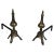 Louis the 16th Style Bronze & Wrought Iron Andirons, 19th Century - A Pair For Sale - Image 13 of 13