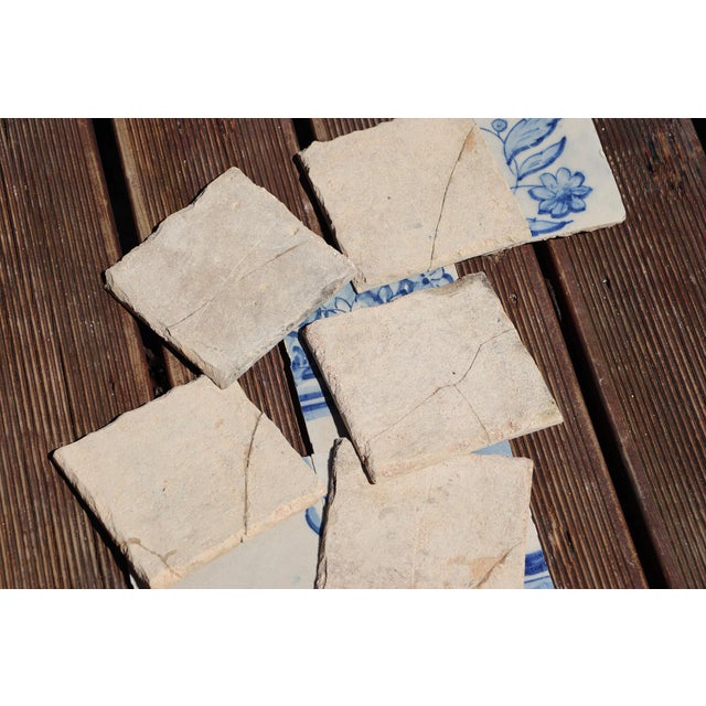 Tile Mural Panel Depicting a Baroque Jardinière With Flowers, Portuguese, 18th Century For Sale - Image 12 of 12
