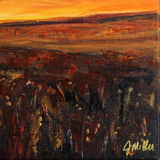 Textile Limitless II - Original Atmospheric Landscape Acrylic and Graphite Painting on Canvas For Sale - Image 7 of 9