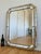 Large Vintage Spanish Venetian Style Rectangular Brass Wall Mirror – Gold Hollywood Regency, 1980s For Sale - Image 6 of 12