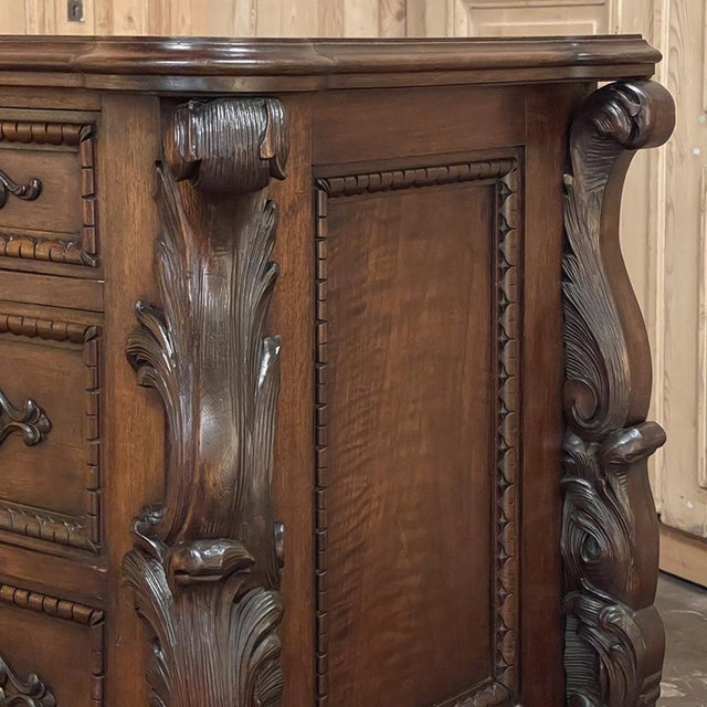 Antique Italian Walnut Rococo Commode For Sale - Image 17 of 18