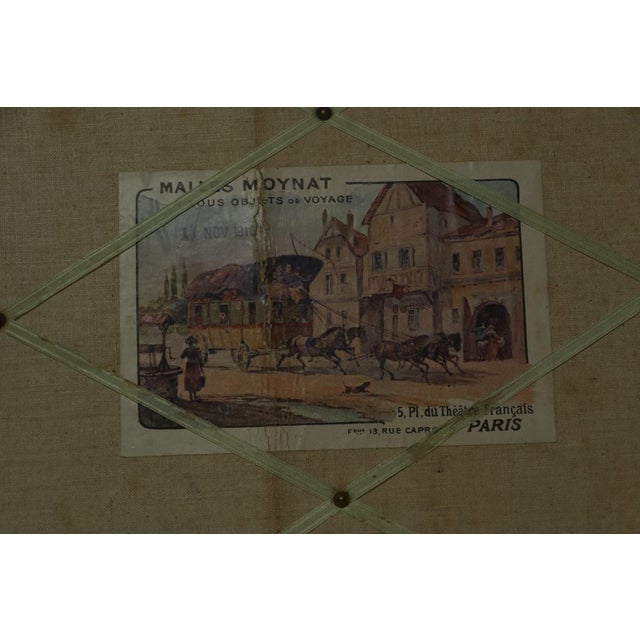 1920s Checkerboard Trunk from Moynat, 1910s For Sale - Image 5 of 9