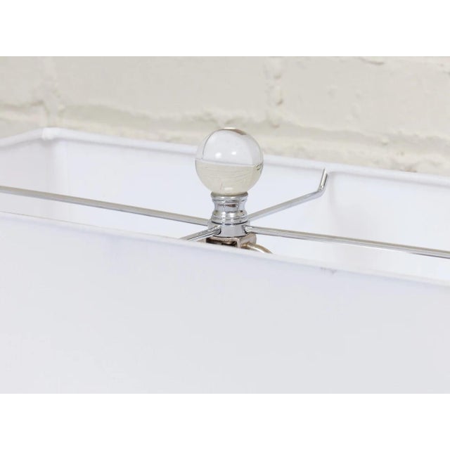 Mid 20th Century Designer Crystal Lamp For Sale - Image 4 of 10