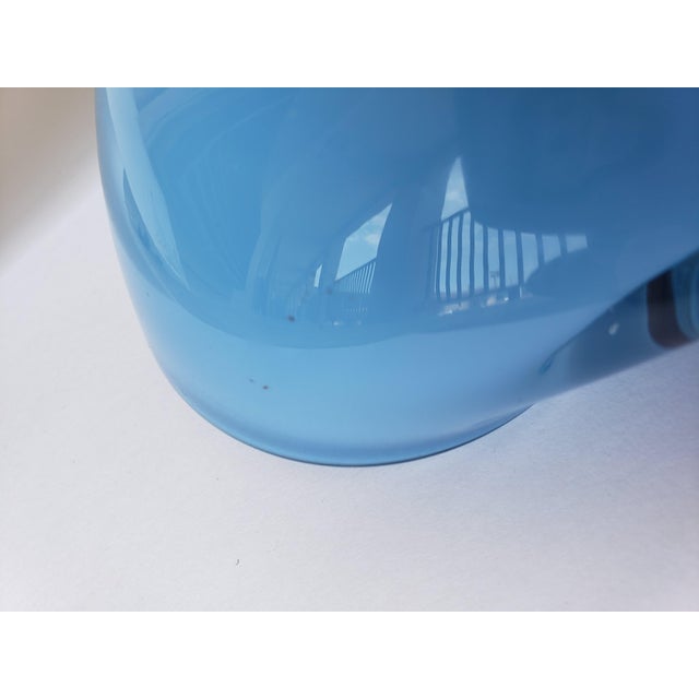 Alfredo Barbini Alfredo Barbini Murano Glass Bowl Ashtray Blue Gold For Sale - Image 4 of 13