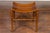 English 1920s Walnut Egyptian Revival Thebes Stool with Faux Bamboo Legs For Sale - Image 11 of 11