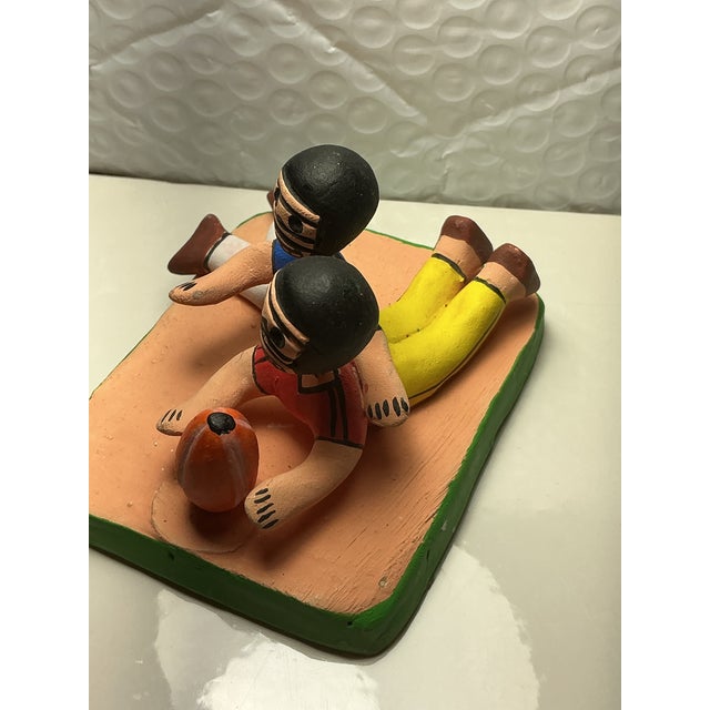 Ceramic Traditional Ocumicho Style Pottery Figurines For Sale - Image 7 of 7