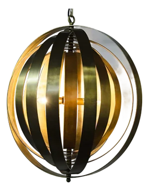 NOIR Tournant Pendant, Antique Brass