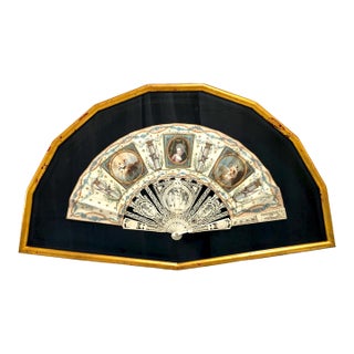 Late 18th-Century Louis XVI Period Framed Folding Fan For Sale