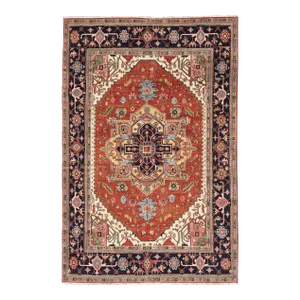 Very Large Serapi-Heriz Design Rug With Geometric Medallion 12'1 X 18'2