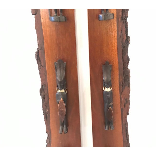 African Tribal Live Edge African Sculptural Panels - a Pair For Sale - Image 10 of 13