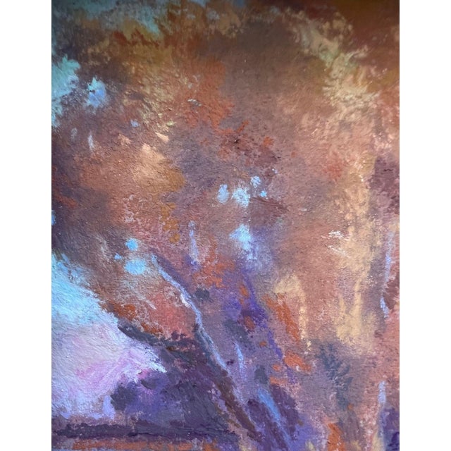 behind glass. A vibrant California landscape rendered in pastel by artist David Wolfram, titled Foxen Canyon Variation #2....