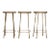 Weston Counter Stool - Hammered Aged Brass From Frances and Son, Set of 3 For Sale