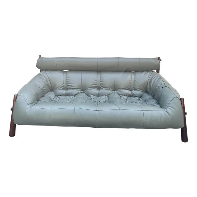 1970s Percival Lafer Mp-81 Leather Sofa For Sale