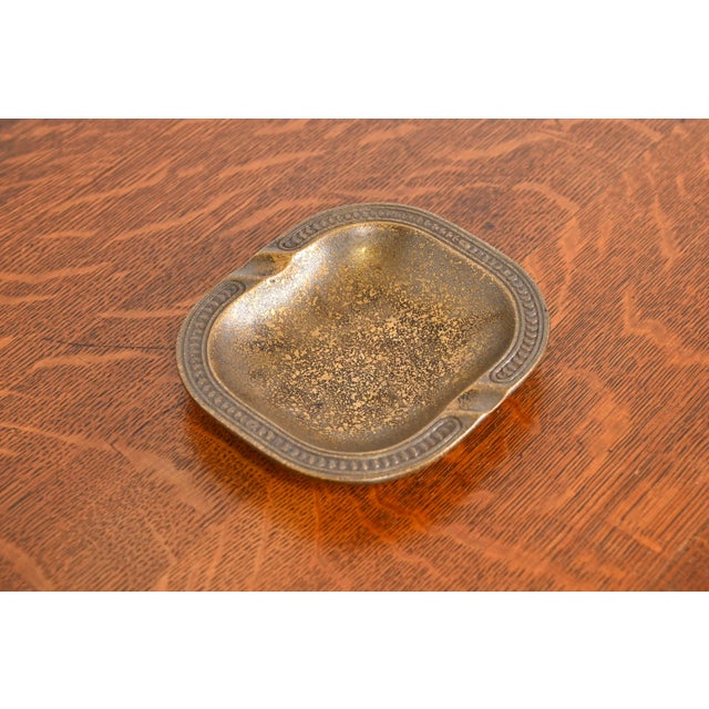 Early 20th Century Tiffany Studios New York Bronze Ashtray For Sale - Image 5 of 12