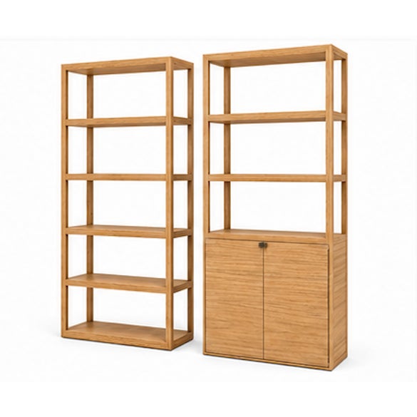 Contemporary 2 Pieces of Sergio Brioschi for Cecchini Italia Solid Zebrawood Architectural Bookcase or Display Cabinet – Made in Italy For Sale - Image 3 of 15