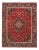 Red Semi Vintage Persian Mashad 9'7'' X 12'7'' For Sale - Image 4 of 5
