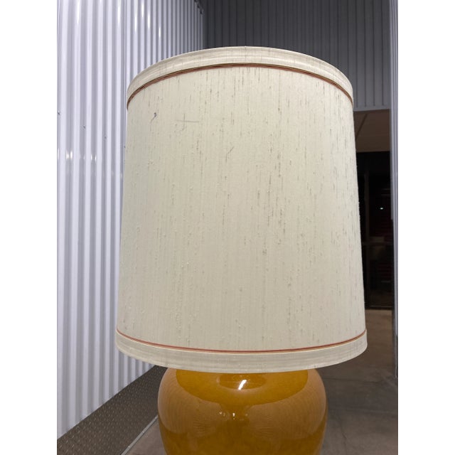 Large Frederick Cooper Crackle Glazed Porcelain Ginger Jar Table Lamp and Frederick Cooper Barrel Shade - a Pair For Sale In Denver - Image 6 of 13