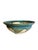 Blue Signed Sculptural Studio Art Pottery Fruit Bowl / Hand Turned Ceramic Post Modern Decorative Centerpiece Bowl For Sale - Image 8 of 10