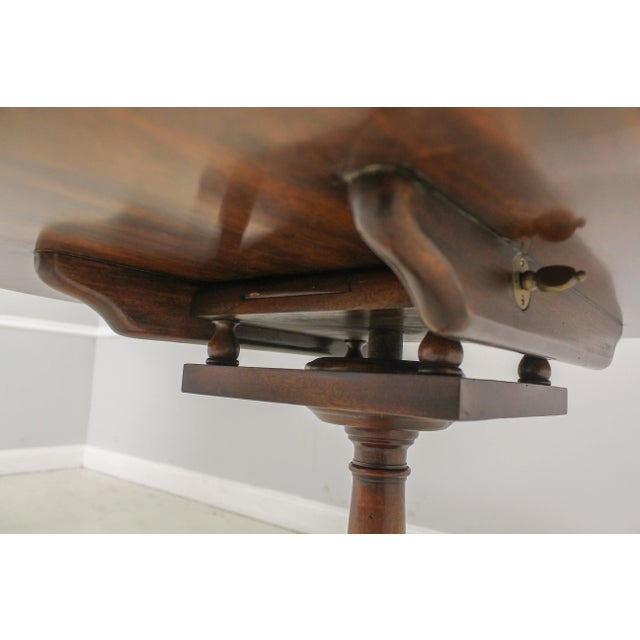 Wood Theodore Alexander George II Mahogany Tilt Top Table For Sale - Image 7 of 13