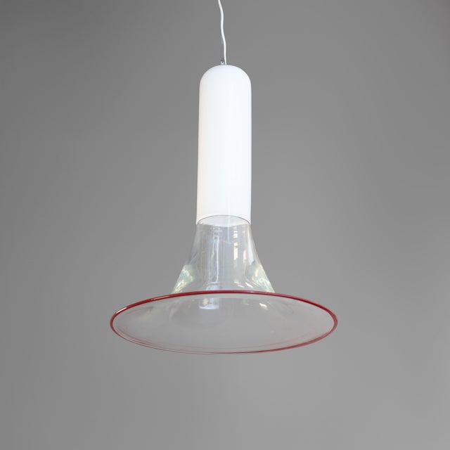 Glass Samanta Pendant Lamp by Roberto Pamio for Leucos, 1960s For Sale - Image 7 of 12