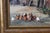Oil on canvas depicting a farmyard with chickens, signed lower right F. Claude, 20th century, circa 1950, dimensions...