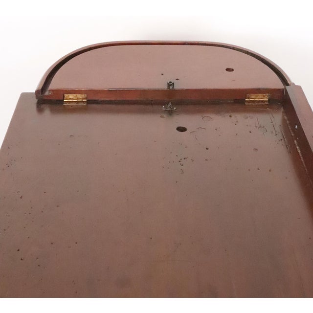 Antique Roll Top Watchmaker's Workbench on Casters For Sale - Image 14 of 15