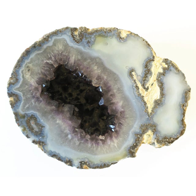 Contemporary Blue and Purple Amethyst Object or Paperweight For Sale - Image 3 of 9