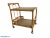 Tan Vintage Coastal Rattan Bar Cart For Sale - Image 8 of 8