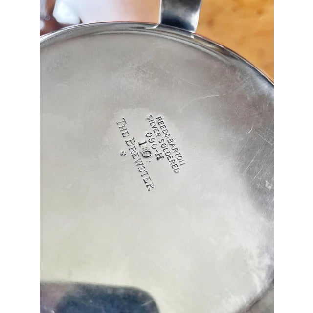 Antique Silver Serving Chafing Dish From Hotel Brewster in Boston For Sale - Image 9 of 10