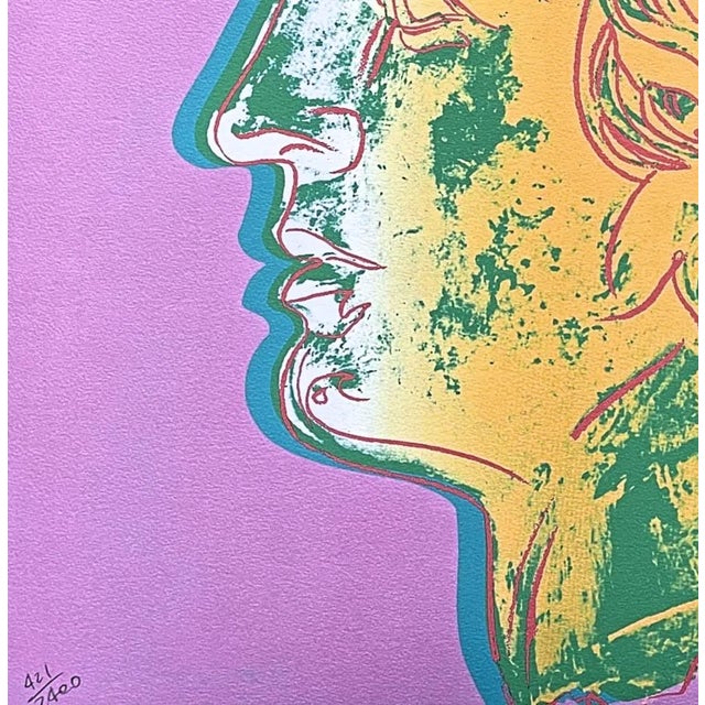 Andy Warhol 1986 Carnegie Museum of Art After Andy Warhol "Alexander the Great Light Purple" Lithograph For Sale - Image 4 of 7