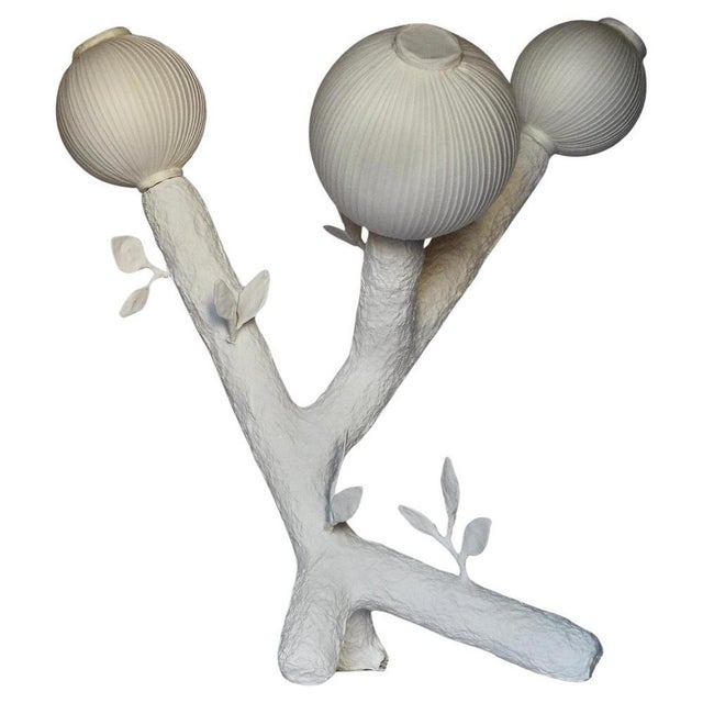 Ramages Three Paper Light Sculpture by Papier À Êtres For Sale - Image 9 of 9