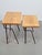 Black Brutalist Cast Iron and Oak Nesting Tables, 1970s, Set of 2 For Sale - Image 8 of 16