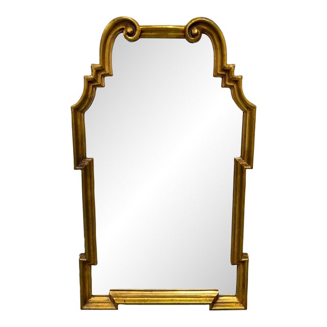 Hollywood Regency LaBarge Style Over Mantle/Wall Mirror For Sale