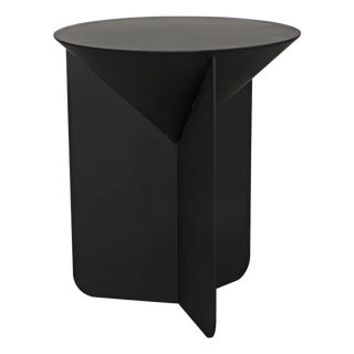 Lora Side Table, Black Iron For Sale