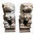 Monumental Hand-Carved Japanese Marble Guardian Lions (Komainu) – Matching Pair For Sale