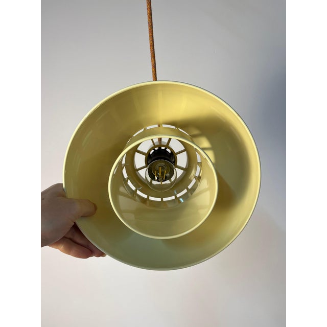 Green Minisol Cream Pendant Lamp by K. Kewo for Nordisk Solar For Sale - Image 8 of 11