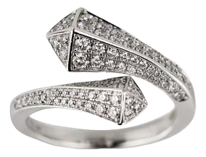 Gold Ring with Diamonds by Giorgio Visconti., 2000s