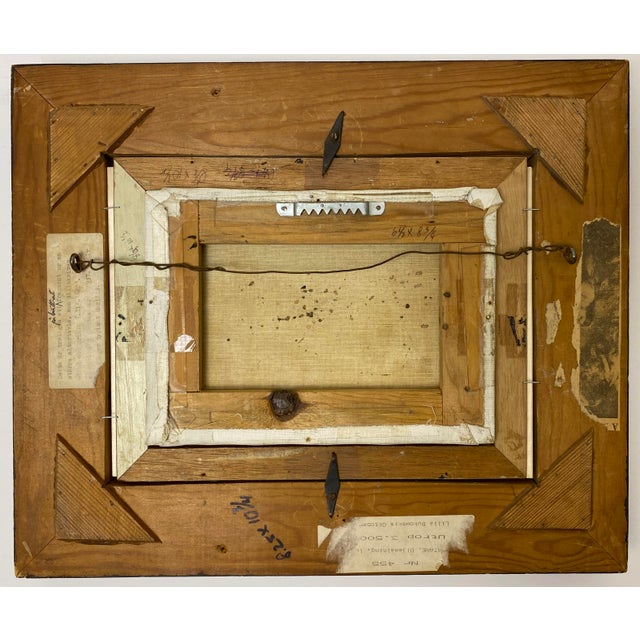 French Small French Cityscape Oil Painting, Paris France Street Scene Painting For Sale - Image 3 of 8