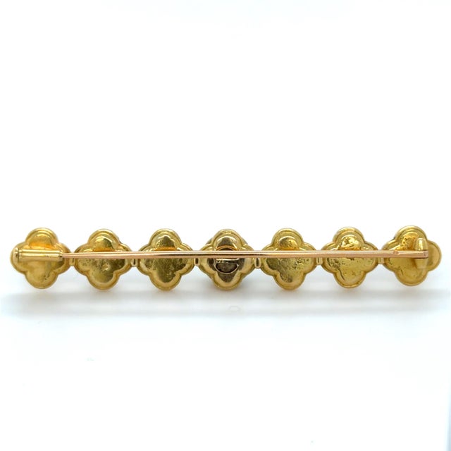 Metal Early 20th Century Jules and Louis Wièse, Renaissance Revival, Gold and Pearl Brooch, 18k For Sale - Image 7 of 11