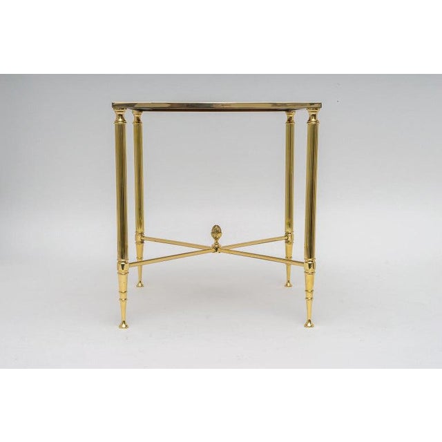 Maison Jansen Brass Nesting Tables - Set of 3 For Sale In Miami - Image 6 of 12