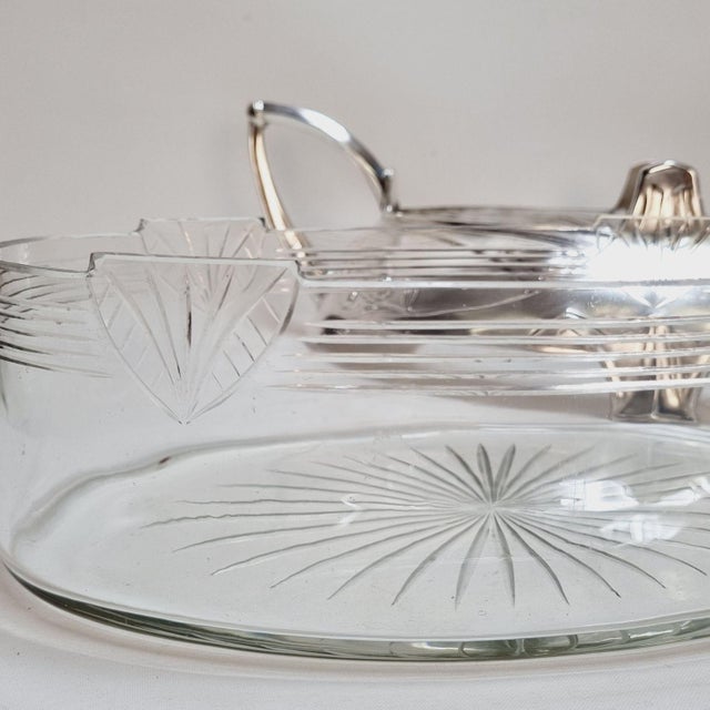 Silver Antique Art Nouveau Silver-Plated Centerpiece by Dupper and Bernhold, 1920s For Sale - Image 8 of 15
