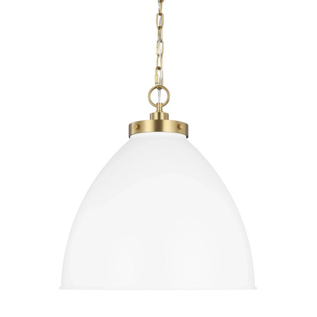 Inspired by various classic utility silhouettes - from factory lighting to barn sconces - capped by contrasting metal...