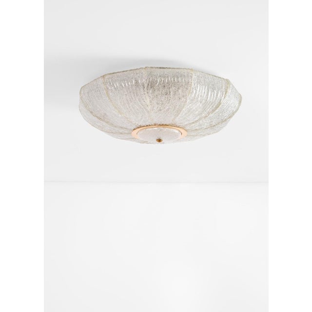 Ceiling Light in Brass and Dew Glass from Barovier and Toso, 1970s, in Very Good conditions. Designed 1970 to 1979 I have...
