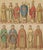 Gold Racinet, Gothic Vestments: Medieval European Clergy Costumes, 1888, Chromolithograph For Sale - Image 8 of 9