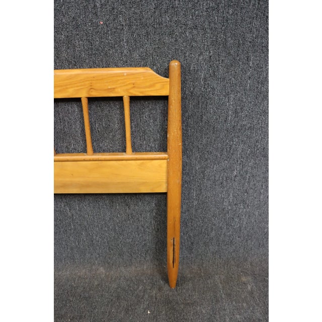 Drexel Mid Century Oak Full Headboard For Sale In Philadelphia - Image 6 of 7