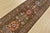 A traditional tribal Caucasian Kazak runner hand-knotted with fine wool on a cotton foundation. This rug features a row of...