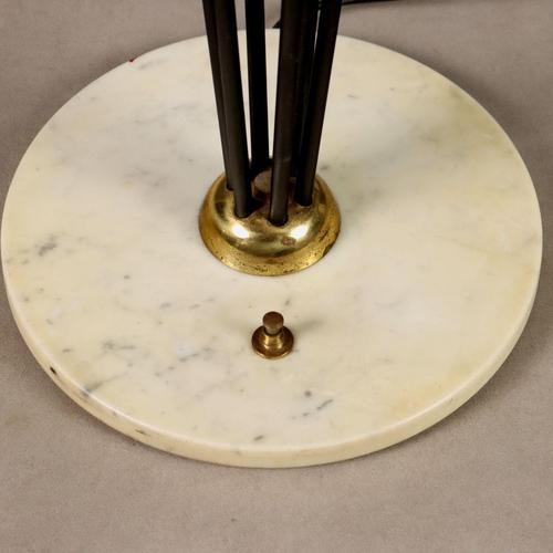 Vintage Floor Lamp in Marble and Brass, 1960s For Sale - Image 10 of 11